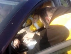 Asker Eşi Kışla Yolunda Kaza Yaptı