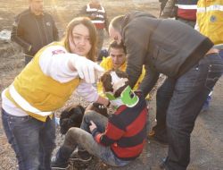 Yolcu Minibüsü Tarlaya Uçtu