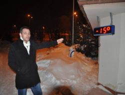 Yozgat’ta Hava Sıcaklığı Eksi 15’i Gördü