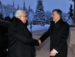 Filistin Devlet Başkanı Çankaya Köşkü'ndeydi