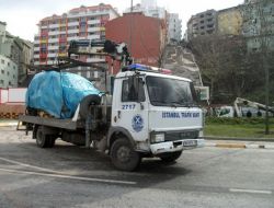 Patlamada Zarar Gören Araçlar Emniyete Götürüldü
