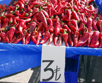 TL'nin simgesi pazarda..