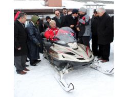 Bozdağ, kar motoruyla kaza atlattı!