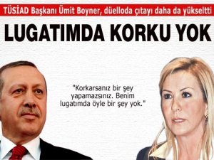 Boyner: Lugatımda korku yok!