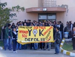 Üniversite Öğrencileri Yök'ü Protesto Etti