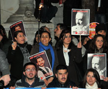 CHP'li gençlerden protesto