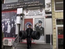 Lastik Hırsızlarını Otomobil Plakası Ele Verdi (Özel)