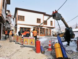 Güvercin Sokak'ta Restorasyon Çalışmaları Tamamlanmak Üzere