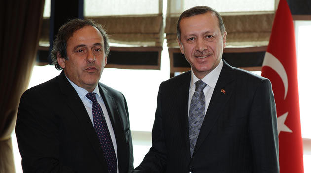 Başbakan, UEFA Başkanı Platini'yi kabul etti!