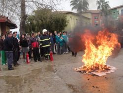 Özel Manavgat Koleji'nde Yapılan Yangın Tatbikatı Gerçeğini Aratmadı