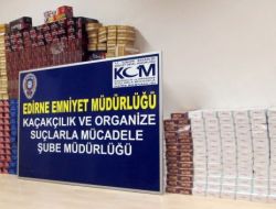 Edirne’de Bin Paket Kaçak Sigara