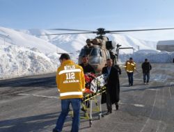 Bitlis'te Kış Boyunca 10 Hasta Askeri Helikopterle Kurtarıldı
