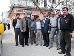 Belediye Başkanı Faruk Akdoğan, Taksicileri Ziyaret Etti