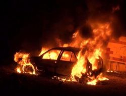 Lpg'li Otomobil Alev Alev Yandı