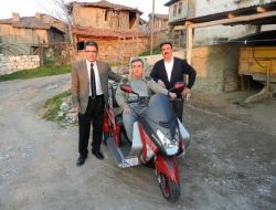 Kaymakamlıktan Engelli Vatandaşa Motorlu Araç