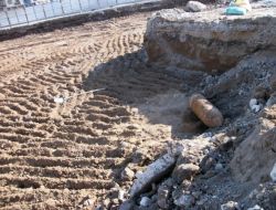 İnşaat Temelinde 97 Yıllık Top Mermisi Bulundu