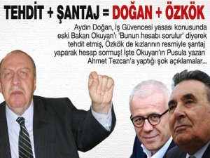 Tehdit+Şantaj= Doğan+Özkök