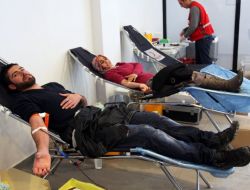 Ağrı İbrahim Çeçen Üniversitesi Öğrencilerinden Kan Bağışı