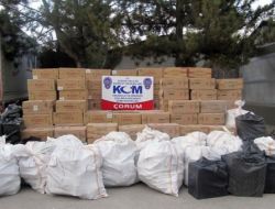 Çorum’da 114 Bin Paket Kaçak Sigara