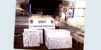 Pervari’de 9 Bin Paket Kaçak Sigara
