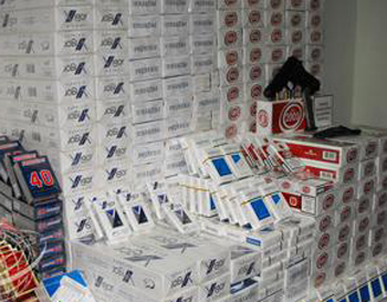 Samsun'da kaçak sigara operasyonu