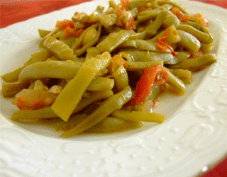 Zam şampiyonu taze fasulye