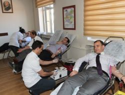 Erzurum Sağlık Müdürlüğü Çalışanları Kan Bağışında Bulundu
