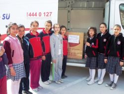 Burdur Toki Yahya Kemal Beyatlı İlköğretim Okulu'ndan Kars’ta Köy Okuluna Yardım