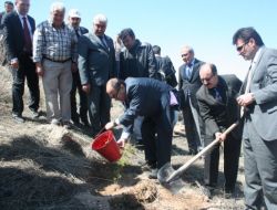 'Gazeteciler Hatıra Ormanı'na Fidanlar Dikildi