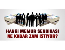 Hangi sendika ne zam istiyor?