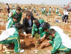 Gaziantep'te 47 Bin Fidan Toprakla Buluştu
