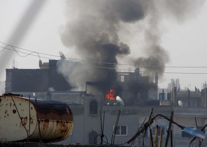 Humus’u bombalamaya başladılar