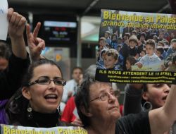 Avrupalı Aktivisler İsrail'i Protesto Etti