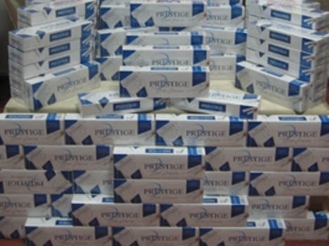 Aksaray'da 50 bin paket kaçak sigara