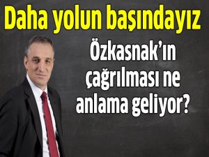 Karaalioğlu: ''Daha yolun başındayız''