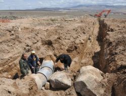 Yeşilburç - Amas Arasına Bir Milyonluk Su Hattı