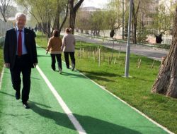 Başkan Tanık, Çansera Kent Bahçesi'ndeki Çalışmaları Denetledi