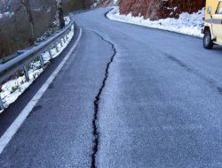Kartepe Kayak Merkezi'nin Yolu Çöktü