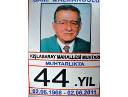 Yarım Asırlık Muhtar Seçimlerde Yine Aday