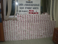 Çimento kamyonundan kaçak sigara