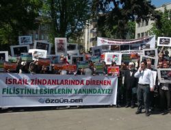 Açlıç Grevindeki Filistinli Esirlere Destek Eylemi