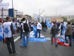 Şişhane'deki 1 Mayıs Hazırlıkları