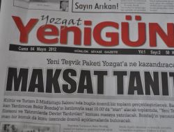 Yozgat Yenigün Gazetesi Yayın Hayatına Başladı