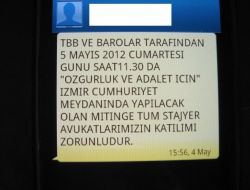 Barodan Özgürlük Mitingine Zorunlu Katılım Mesajı