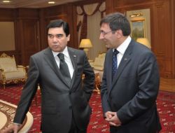 Berdimuhamedov, Kalkınma Bakanı Yılmaz’ı Kabul Etti