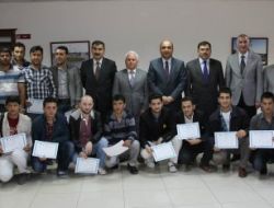 Solidworks Bilgisayar Programını Öğrenen 60 Kursiyere Sertifikaları Verildi