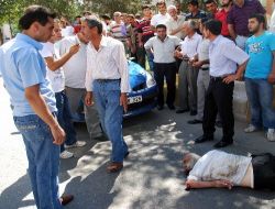 Üst Geçidi Kullanmayan Yayaya Otomobil Çarptı!