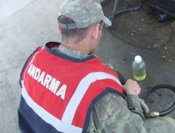 Jandarmadan Kaçak Akaryakıt Operasyonu