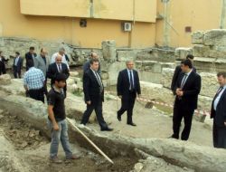 Oran Genel Sekreteri Palancıoğlu, Tarihi Roma Hamamı'nda Çalışmaları İnceledi