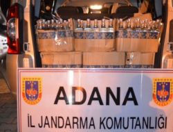 Adana'da 825 Şişe Kaçak İçki